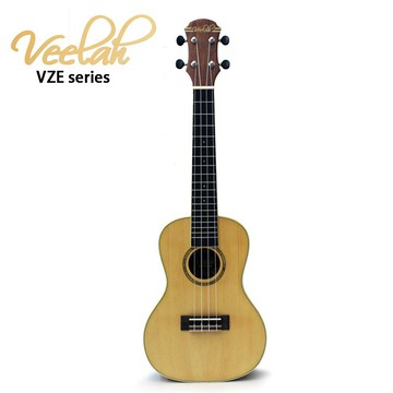 【免運】Veelah VZE VZE-C 23吋 烏克麗麗 雲杉單板/斑馬木側背 單板烏克麗麗