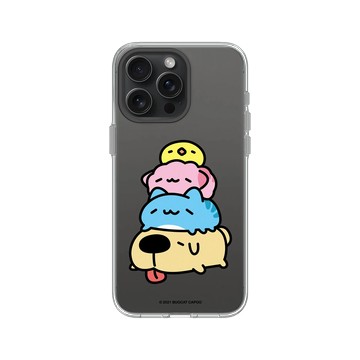 iPhone 15 Pro Max Clear 透明 - 貓貓蟲咖波 Bugcat Capoo - 咖波好朋友趴趴睡