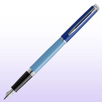 WATERMAN WATERMAN 威迪文 雋雅系列 真彩 藍色銀夾 鋼筆