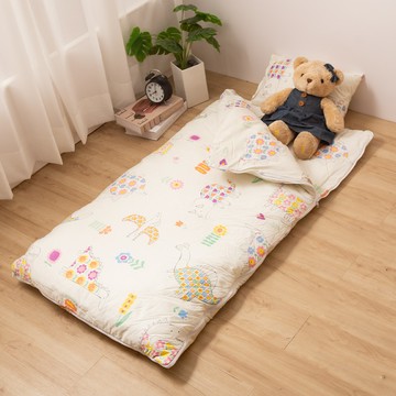 Miile美麗棉系列-美國棉冬夏兩用兒童睡袋(含被胎) / 斑斕恐龍