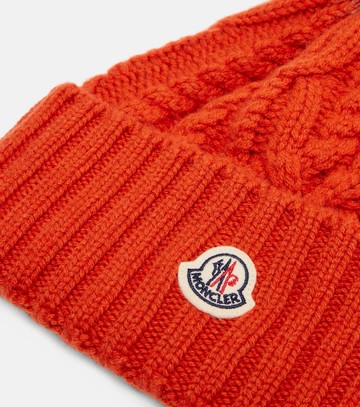 Moncler Cable-knit cashmere and wool-blend beanie