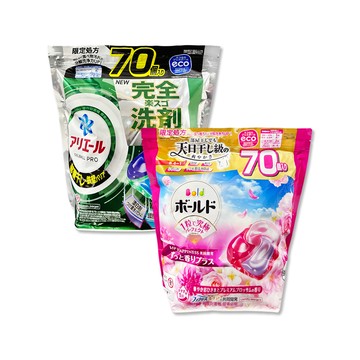 (2袋)日本P&G-4D酵素強洗淨去污消臭洗衣凝膠球70顆/袋