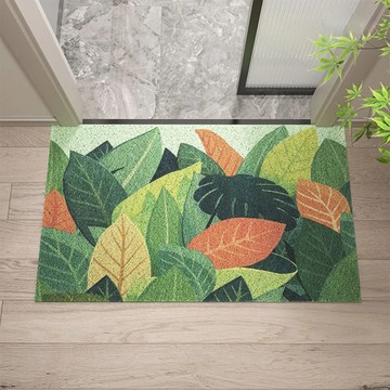 AFAMIC 艾法 綠葉系 刮泥玄關腳踏墊  80 x 50cm  春分  1個