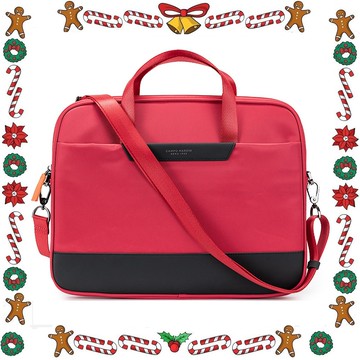 【CAMPO MARZIO】輕量尼龍13吋 單層手提/筆電兩用側揹包 桃紅色