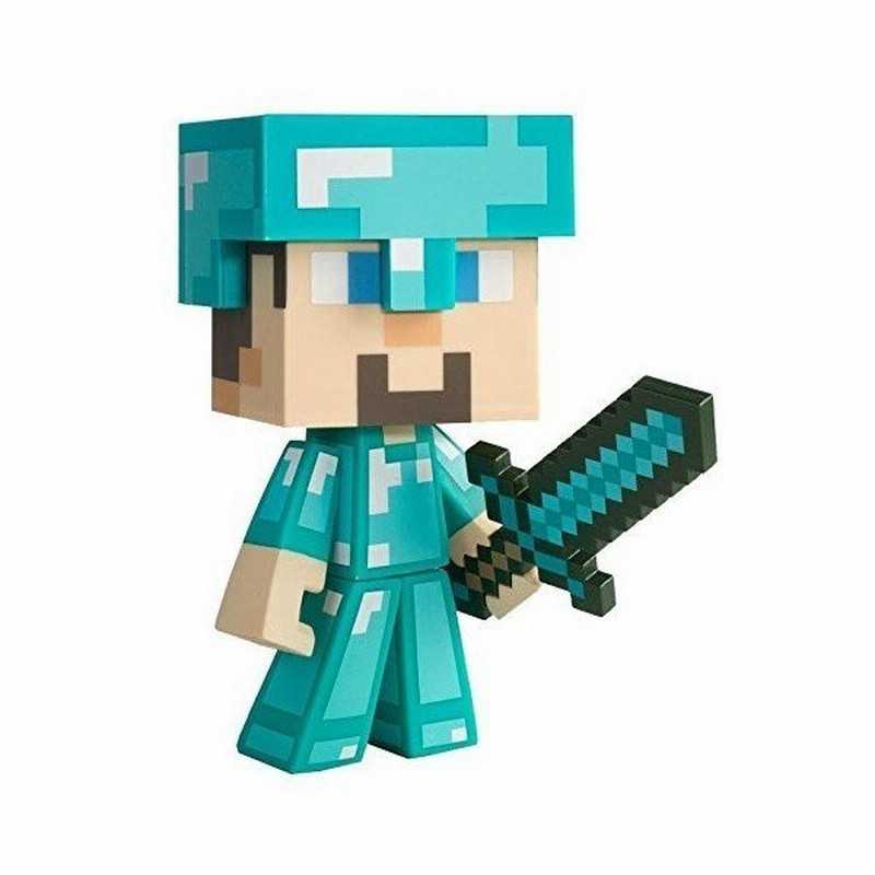 Minecraft Diamond Steve 15cm Figure マインクラフト ダイアモンド スティーブ フィギュア アメリカ 輸入品 通販 Lineポイント最大0 5 Get Lineショッピング