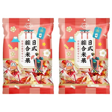 屹兆莊活力本味 日式綜合米果 多層次口感 香酥爽脆  110g  2袋