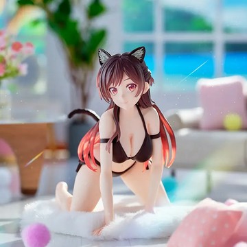 🌀日版客🌀 日版 出租女友 Yumemirize 水原千鶴 SEGA 貓耳 泳裝 景品 公仔