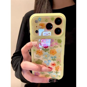 ✨iPhone保護殼✨柔彩雙貼絢麗小花適用蘋果17air手機殼iPhone16plus/5promax女234