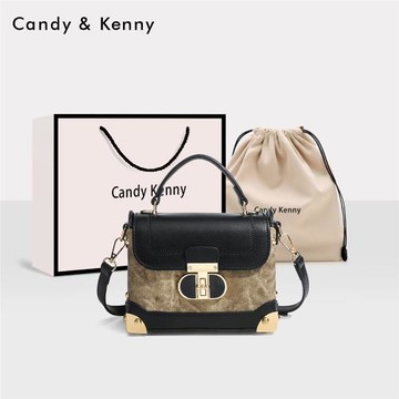 (免運)官網Candy&Kenny復古百搭小方包包女2025新款潮小眾高級感手提包