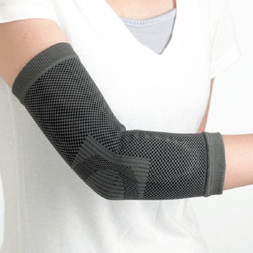 【海夫健康生活館】居家 肢體護具(未滅菌)居家企業 竹炭矽膠 護肘(H0061)