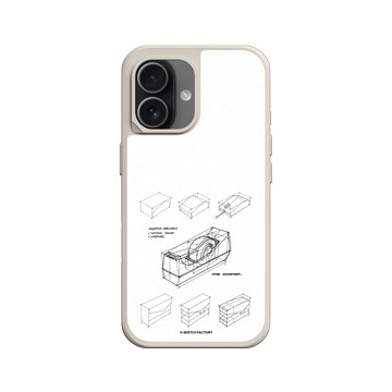 iPhone 17 SolidX 貝殼灰 - Sketch Factory - 辦公室小物素描