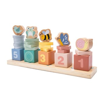 New Classic Toys 寶寶動物數字堆疊玩具-10508