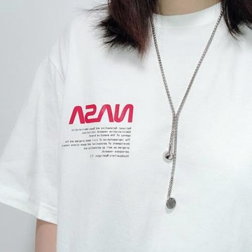 肖戰王一博同款耳機項鏈男女同款潮嘻哈潮牌十字架鈦鋼軍牌掛吊墜