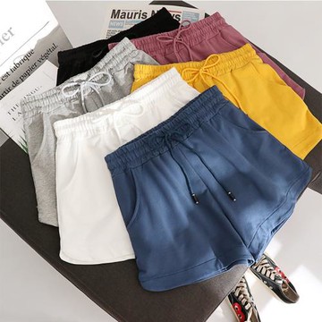 運動短褲女寬松夏2025新款闊腿純棉薄款外穿高腰休閑百搭居家熱褲