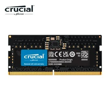 美光Micron Crucial NB-DDR5 4800/ 8G 筆記型RAM 內建PMIC電源管理晶