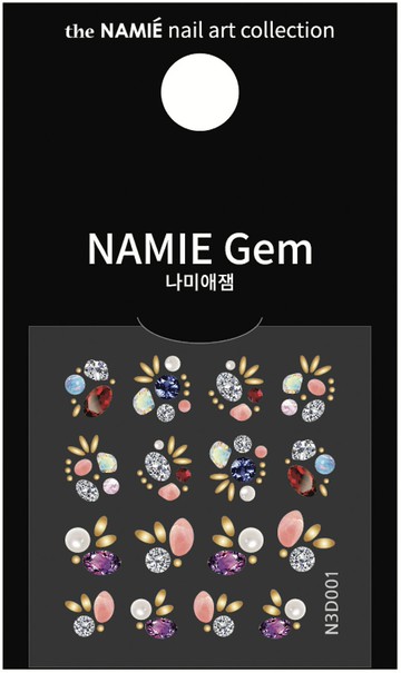 【專業用】NAMIE Gem 3D美甲裝飾藝術貼紙 001-009