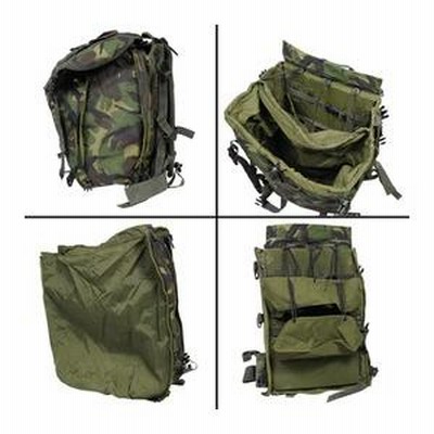 イギリス軍　放出品 リュックサック 無線運搬用バッグ 前後分割式 DPM迷彩 イギリス軍放出品 リュックサック 無線運搬用バッグ 前後分割式