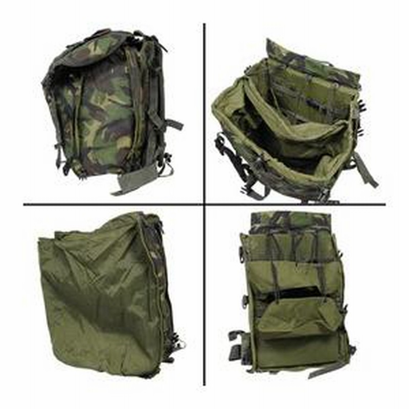 イギリス軍放出品 リュックサック 無線運搬用バッグ 前後分割式