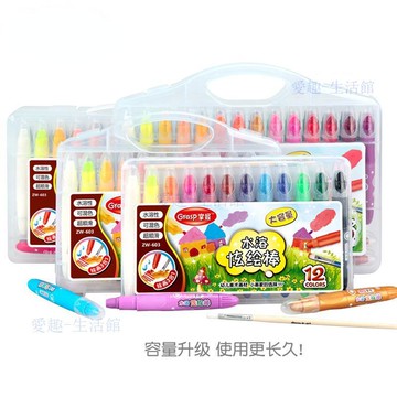 【臺灣-出貨】水溶性旋轉油畫棒24/36色 安全無毒幼兒園兒童繪畫蠟筆炫彩棒06G4