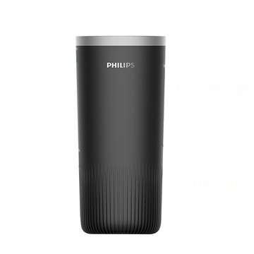 PHILIPS 輕巧杯型UVC車用除菌清淨機S3601黑