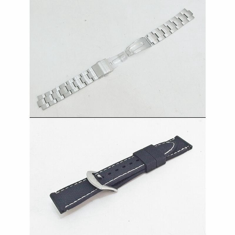 SEIKO セイコー 腕時計 クォーツ クロノグラフ 白文字盤 100M