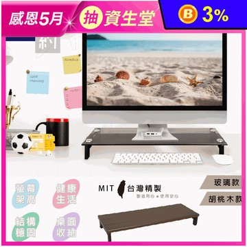【Simple Life】台灣製簡約高質感螢幕架 桌上型收納/電腦架/筆電架