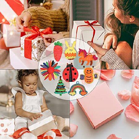 DIY 木製マグネット 36個の木製アートクラフト 子供用 アート＆クラフト用品 パーティー 誕生日ギフト 記念品 男の子 女の子 4-8 8-12歳 イースタークラフト