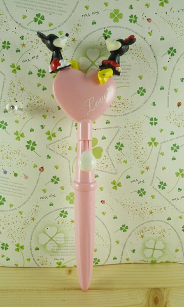 【震撼精品百貨】Micky Mouse 米奇/米妮  原子筆-粉心坐 震撼日式精品百貨