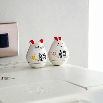 UDlab｜十二生肖陶瓷不倒翁 開運招財 新年禮物 龍年 陶瓷玩具 桌面擺件 萌寵可愛 12款售 CB-H04024