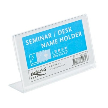 【文具通】Deflect-o 迪多 L型標示牌-115x65mm DT6CL0609【APP滿額下單10%點數(單一帳號最高5000點)】1/31止