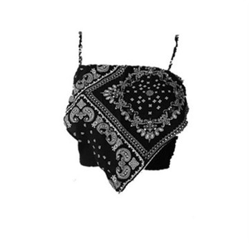 200斤外貿特大碼女裝速賣通亞馬遜歐美吊帶絲巾背心上衣裹胸沙灘