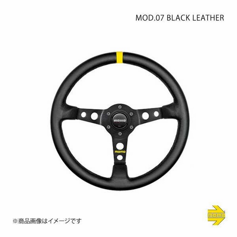 momo ステアリング MOD.07 ブラックレザー MOD.07 ブラックレザー （M-41)