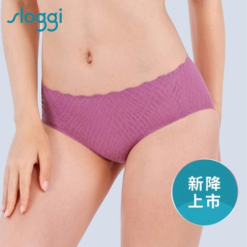 sloggi-ZERO FEEL BLISS零感蕾絲雅致系列中腰小褲 幸運紫｜87R2477 H9