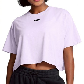 UNDER ARMOUR 安德瑪 女款WASH LOGO短版T-Shirt  M  紫色