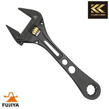 日本 FUJIYA富士箭 FGL-38-BG 黑金系列 棘輪梅花活動板手 大開口活動扳手