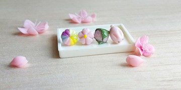 和菓子組  純銀耳環/耳夾