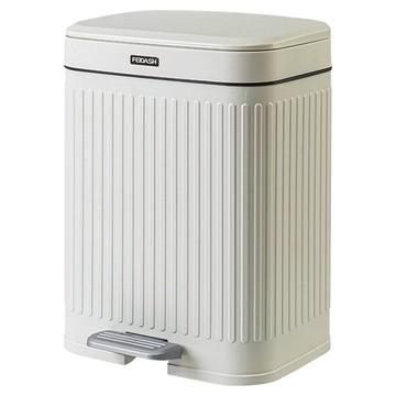 FEIDASH 飛達三和 垃圾桶 手按腳踩雙用款  灰白色