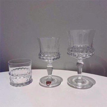 北歐Orrefors瑞典中古Silvia高品質水晶紅酒杯70年代一等品帶簽名