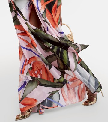 Alexandra Miro Odetta crêpe de chine maxi dress