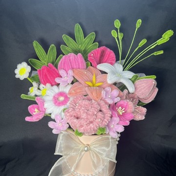 🌷扭一扭🌷 成品 扭扭棒抱抱桶手作禮物送朋友女友閨蜜成品手作花 手作花束 畢業花束 交換禮物