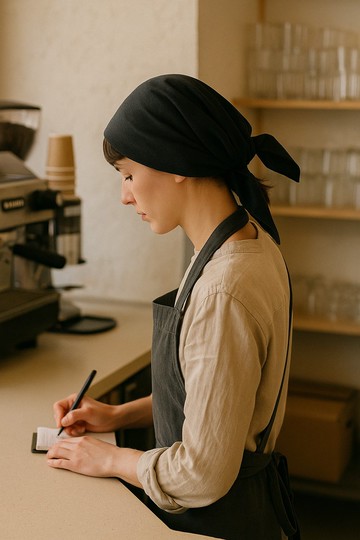 Sienna職人餐飲日常通用髮箍式頭巾A款