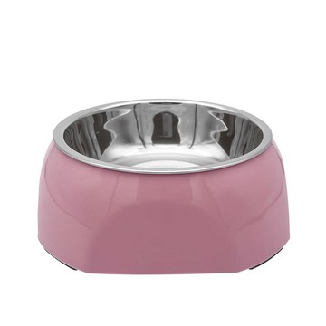 [家速配]KIYODO不鏽鋼寵物碗-粉色