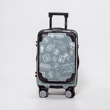 【Alldma鷗德馬】20吋第二代台灣味郵戳雙開箱AD35-鼠草綠郵(贈保護套CF7)