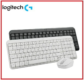 Logitech 羅技 MK250 無線鍵盤滑鼠組 珍珠白920-013566/石墨黑920-013565