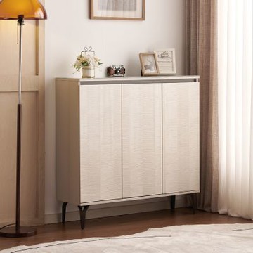 MUNA家居  安摩斯3.3尺玻璃鞋櫃/XG111-1000   100X32X100cm