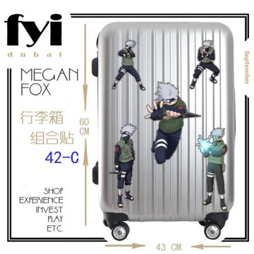 筆記本摩托汽車旅行拉桿行李箱包防水貼紙貼畫火影忍者旗木卡卡西