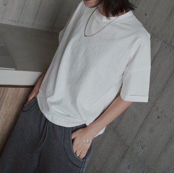 西西里小合身TEE - 3色 - 白