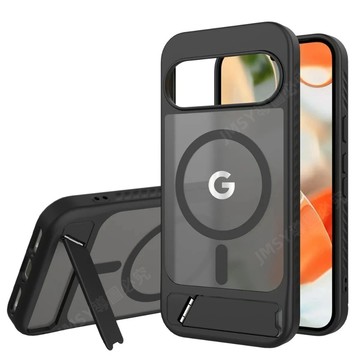 霧面半透簡約磨砂膚感 磁吸無線充電殼 Google Pixel 10 9 Pro XL 隱形支架防摔保護套