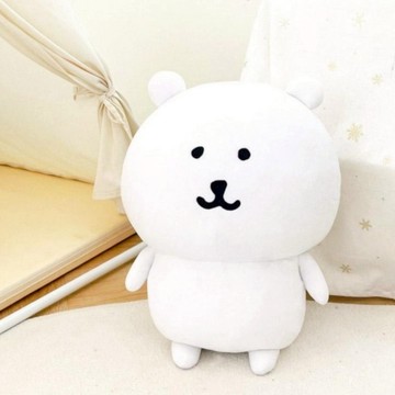 【韓國正版授權】nagano熊 自嘲熊28cm娃娃抱枕 白熊 家裡布置療癒白色小熊 沙發裝飾 居家擺飾可愛枕頭 午休靠枕 睡覺絨毛玩偶 女朋友送禮 女友禮物 金牛座禮物 閨蜜禮物 兒童玩具 告白禮物