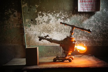 Edison-industry  復古  工業風  LOFT 軍事直升機 戰墟